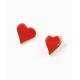 PENDIENTES DE CORAZÓN ROJOS