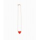 COLLAR CORAZON ROJO AMOR