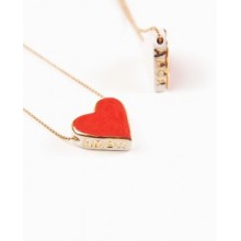 COLLAR CORAZON ROJO AMOR