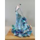 Flamenca azul celeste