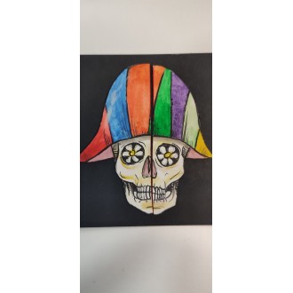 Calavera arlequín